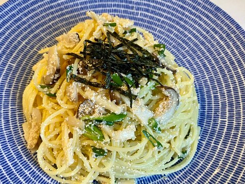 主夫がつくる明太子とエリンギのパスタ